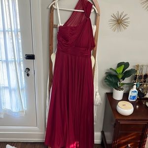 Azazie bridesmaid dress in burgundy. Size 12